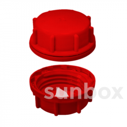 Tapón con Válvula Desgasificadora D61 Rojo