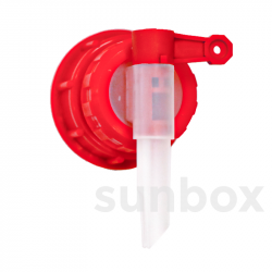 Tapón con Grifo Rojo D50 Caudal de 1.5 Litros