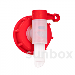 Tapón con Grifo Rojo D61 Caudal de 1.5 Litros