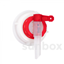 Tapón con Grifo Rojo D61 Caudal de 5 Litros