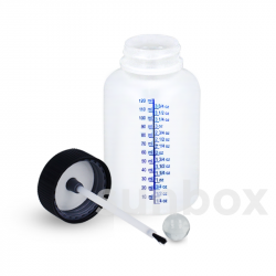 Botella 120ml Natural Con tapón