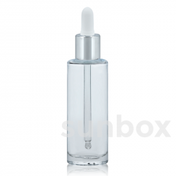 Botella cilíndrica Lucia 100ml Transparente