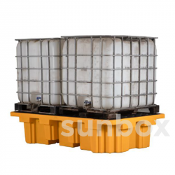 CUBETO RETENCION AMARILLO PARA IBC CON REJILLA