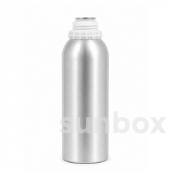 Botella de aluminio SYSTEM PLUS inviolable, anillo de seguridad de 45 mm, 1,25 L, barnizado BPA NI.