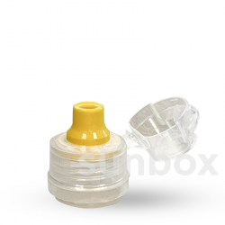 Fliptop 28/410 amarillo y transparente