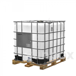 Depósito IBC Natural 1000L, Densidad 1900 con Palet Madera - Homologado UN