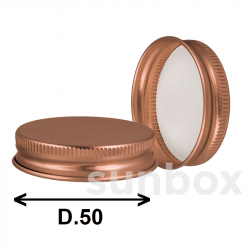 Tapa Chicago D50 Aluminio Cobre Brillante