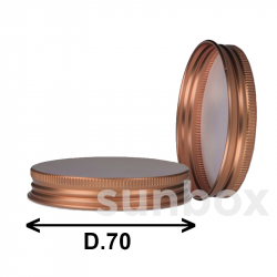 Tapa Chicago D70 Aluminio Cobre Brillante