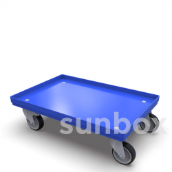 Base rodante Azul (600x400mm) con Frenos