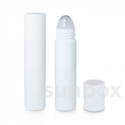 Botella ROLL-ON Blanca 35ml Bola de Acero