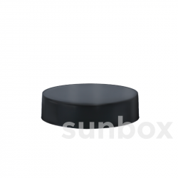 Tapa Negra Mate para Tarro Vidrio 100ml