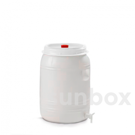 Sunbox Bidón fermentador 60L hermético con Grifo y válvula de presión 